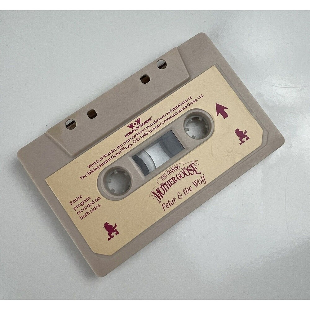 Vintage The Talking Mother Goose "Peter and the Wolf" Cassette Tape Replacement